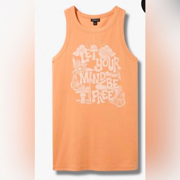 Torrid Be Free Fitted Cotton Modal Rib
Crew Neck Tank - Picture 1 of 5